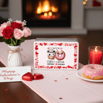 Personalised Funny Food Pattern Food-Grade Metal Biscuit Storage Tin with Name Valentine's Day Birthday Gift for Couple