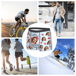 Personalised Funny Face Photo Brief Boxer Men's Underwear with Name Valentine's Day Anniversary Birthday Gift for Husband Boyfriend