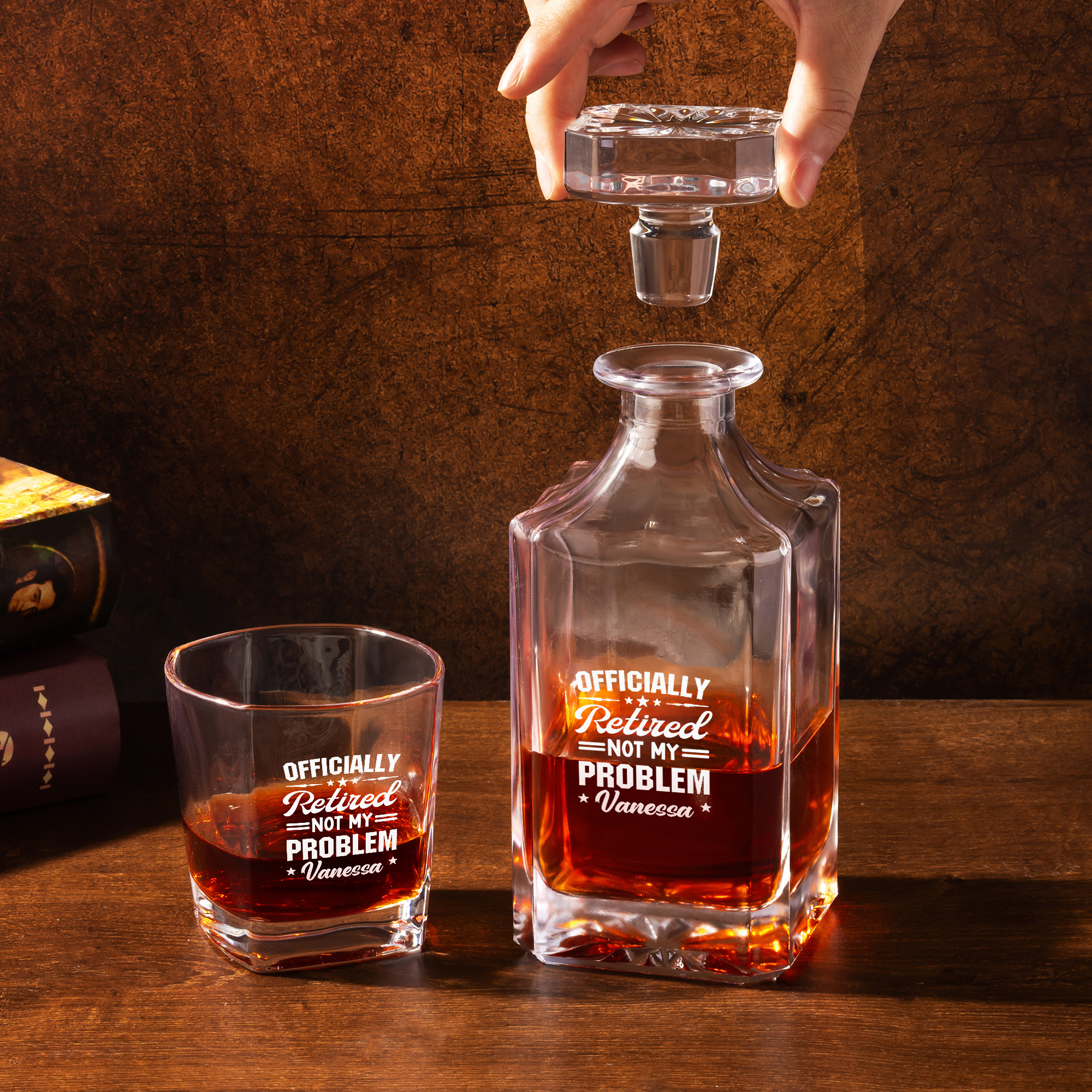 Carafe à Whisky En Verre Motif Tigre – Design Luxe, Pour Spiritueux, Cadeau élégant - 5