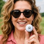 Pelota de golf personalizada en estilo cómic con nombre Regalo de cumpleaños para jugador de golf