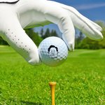 Pelota de golf personalizada en estilo cómic con nombre Regalo de cumpleaños para jugador de golf