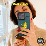 Gepersonaliseerd Schattig Marsupilami Leren Flip Telefoonhoesje met Naam en RFID Blokkerende Kaarthouder Verjaardagscadeau voor Familie | Callie × Marsupilami®