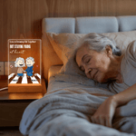 Gepersonaliseerd 4-kleuren Acryl LED Nachtlampje met naam en houten basis Verjaardag Valentijnsdag Verjaardagscadeau voor echtpaar