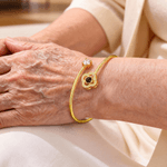 Personalized Heart Star Swan Design Photo Micro-Projection Adjustable Cuff Bangle Dainty Jewellery Anniversary Birthday Gift for Women