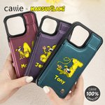 Gepersonaliseerd Schattig Marsupilami Leren Flip Telefoonhoesje met Naam en RFID Blokkerende Kaarthouder Verjaardagscadeau voor Familie | Callie × Marsupilami®