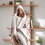 Gepersonaliseerd Een knuffel uit de hemel kardinaal Zachte capuchondeken met naam Herinneringsgeschenk Kerstcadeau voor familie