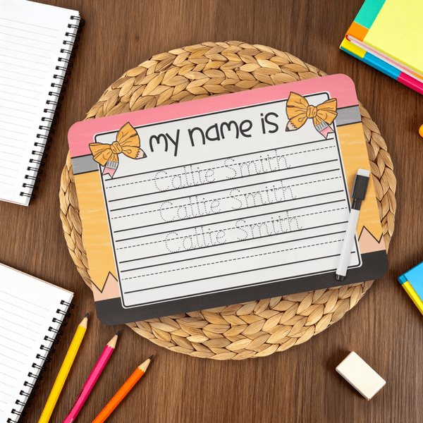 Personalized Rainbow Tractor Acrylic Handwriting Name Tracing Board with A Dry-erase Pen Home Learning Teaching Tool Birthday Gift for Girls Boys