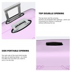 Personligt bagageskydd i flerfärgad blomma passar resväska 18-32 tum med namn Resetillbehör Födelsedagspresent för kvinnor Flickor