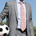 Personalized Multicolor Baseball Golf Pattern Tie with Name Men's Accessory Anniversary Bitrhday Gift for Husband Dad