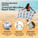 Personalized 67 Meme Oversized Microfiber Beach Towel with Face Photos Beach Party Essential Birthday Gift for Gen Z Teenagers Friends