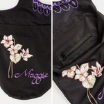 Personalized Birth Flower Large Capacity Canvas Yoga Mat Bag with Name Fitness Accessory Birthday Gift for Women Yoga Lovers