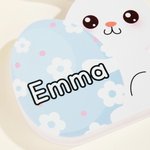 Personalized Multicolor Cute Easter Rabbit Ornament with Name Desk Decor Basket Stuffer Easter Party Gift for Family Kids