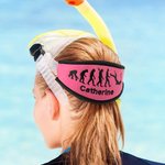 Personalisiertes Tauchmaskenband mit Bestickten Namen und Schildkröte Hai für Schnorchel Tauchen Dive Zubehör Geburtstag Geschenk für Tauchliebhaber
