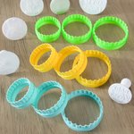 Personalizzato 3D stampato Orso Elefante Giraffa Design Fondant Cookie Cutter Timbro con nome Baby Shower Party Gift per il bambino Baby