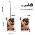 Personalized How Lucky Are We Photo Playing Card Couple Car Air Freshener Ornament Valentine's Day Anniversary Gift for Couples