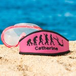 Personalisiertes Tauchmaskenband mit Bestickten Namen und Schildkröte Hai für Schnorchel Tauchen Dive Zubehör Geburtstag Geschenk für Tauchliebhaber