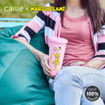 Personalized Long-Tailed Leopard Marsupilami 24 oz Pink Water Bottle with Straw Daily Use  Birthday Gift for Kids Friends | Callie × Marsupilami®