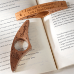 Personalized Book Dragon Thumb Book Page Holder with Engraved Name Reading Corner Birthday Gift for Book Lovers Bookworms