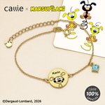 Personalised Long-Tailed Marsupilami Birthstone Bracelet with Name Birthday Gift for Family Friends | Callie × Marsupilami®