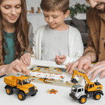 Personalized Construction Truck Jigsaw Puzzles with Name Educational Toy Home Decor Birthday Gift for Boys Kids