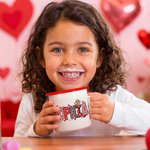 Henkilökohtainen romanttinen Cupido Sydän kuvio 12 oz emali muki nimi Home Decor Ystävänpäivä Syntymäpäivä lahja lapsille pari