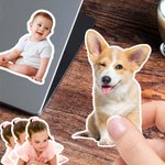 Personalisierte wasserdichte Fotoaufkleber Etiketten Geschenkdekoration Geburtstagsparty Begünstigungen für Familie Freunde