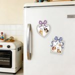 Personalisierte Aquarell 1-3 Haustier Fotos Bogen Rahmen Acryl Kühlschrank Magnet mit Namen Home Decor Haustier Party Geburtstag Geschenk für Tierbesitzer Liebhaber