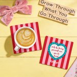 Personalized Self Love Clue Heart 11 oz 15 oz Ceramic Mug with Name and Coaster Valentine's Day Birthday Gift for Her Him