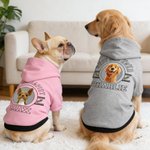 Personalizado 3D Cartoon Dog Soft Puppy Warm Dog Hoodie Clothes with Name and Text Pet Party Birthday Gift for Pet Lover Owner