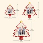 Personalized Christmas Tree Snowflake Photo Acrylic Ornament with Year Tree Decoration Christmas Gift for Family Friends