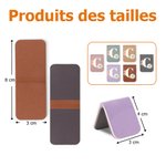 Marque-page Magnétique en Cuir PU Personnalisé avec Fleur de Naissance Nom et Initiale Cadeau d'Anniversaire pour les Amoureux de Lecture