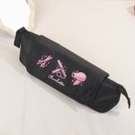 Personalised Pink Pattern Waterproof Hair Styling Tool Storage Bag with Name and Removable Insulated Pad Travel Use Birthday Gift for Hairdressers