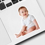 Personalisierte wasserdichte Fotoaufkleber Etiketten Geschenkdekoration Geburtstagsparty Begünstigungen für Familie Freunde