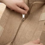 Gepersonaliseerde Leuke Hoogland Koe Jute Draagtas met Naam Verjaardagscadeau voor Highland Koe Liefhebber