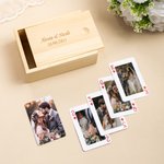 Carte da gioco personalizzate con foto, nome e data - Regalo per anniversari di matrimonio e compleanni per coppie, amici e famiglia