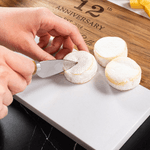 Personalised Engraved Year Name Marble 11 Pcs Cutting Board Coaster Set with Ceramic Bowl Valentine's Day Gift for Friend Couple