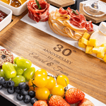 Personalised Engraved Year Name Marble 11 Pcs Cutting Board Coaster Set with Ceramic Bowl Valentine's Day Gift for Friend Couple