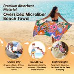 Serviette de plage personnalisée en microfibre à séchage rapide avec nom Cadeau d'anniversaire pour les femmes et les amis