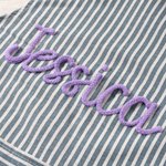 Personalised Multicolour Stripe Adjustable Apron with Name and Pocket Barbeque Party Birthday Gift for Cooking Lover Family Friend