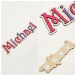 Personalised Safari Space Daisy Design Wooden Toy Box Door Sign with Name Nursery Wall Decor Birthday Gift for Kids