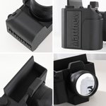 Personalised 3D Printed Camera Shape Business Card Holder Plaque with Name Desk Decor Birthday Gift for Photographers Photography Enthusiasts