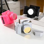 Personalised 3D Printed Camera Shape Business Card Holder Plaque with Name Desk Decor Birthday Gift for Photographers Photography Enthusiasts