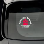 Personalised Autistic Child On Board Medical Alert Decal Sticker with Text Car Window Decor Autism Awareness Day Gift for Autistic Kids Parents