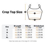 Sujetador deportivo de tirantes con almohadillas en el pecho Personalizado con texto multicolor Regalo del día del partido del equipo para niña