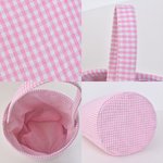 Panier de Pâques personnalisé avec nom et volants, oeufs de chasse, fleurs et initiales, cadeau de Pâques pour les enfants