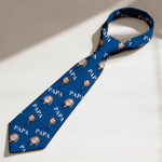 Personalised Funny 1-6 Face Photos Cartoon Action Soft Tie with Title Novelty Accessory Father's Day Birthday Gift for Grandpa Dad Man