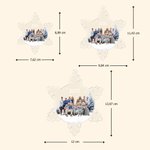 Adorno de árbol de Navidad personalizado en acrílico con foto y año diseño de copo de nieve para decoración regalo de Navidad para familia y amigos