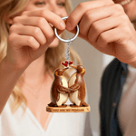 Henkilökohtainen olet minun pingviini puinen avaimenperä nimellä Ystävänpäivä Syntymäpäivä Vuosipäivä lahja pariskunnalle poikaystävä tyttöystävä