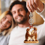 Henkilökohtainen olet minun pingviini puinen avaimenperä nimellä Ystävänpäivä Syntymäpäivä Vuosipäivä lahja pariskunnalle poikaystävä tyttöystävä