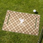 Gepersonaliseerde Golf Club Krans Plaid Golfkar Stoelhoes met Naam en Voorletter Golfbaan Gear Verjaardag Dagelijks Gebruik Gift voor Golfspeler Lover
